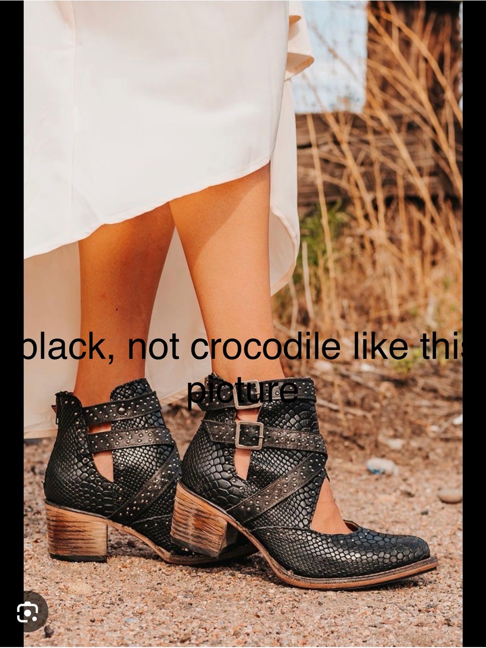 Freebird Saphire boots in black-Not crocodile